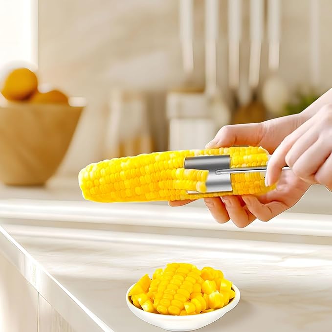 Long Handle Stainless Steel Corn Cob Stripper,Corn Cob Thresher,Corn Peeler,Corn Stripper,Corn Thresher,Corn Scraper (Style-A)