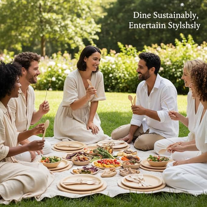 500 Wooden Spoons for Eating, Alternative to Plastic and Bamboo Spoons - Eco Friendly, Biodegradable, Disposable Spoons Set - 500 Compostable Spoon Utensils Set for Lounge Party Wedding, BBQ