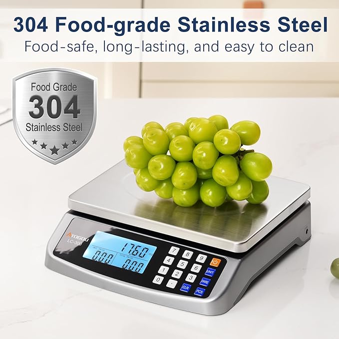 Atogou 66lb Food Scale, Commercial Kitchen Scale with Price Computing