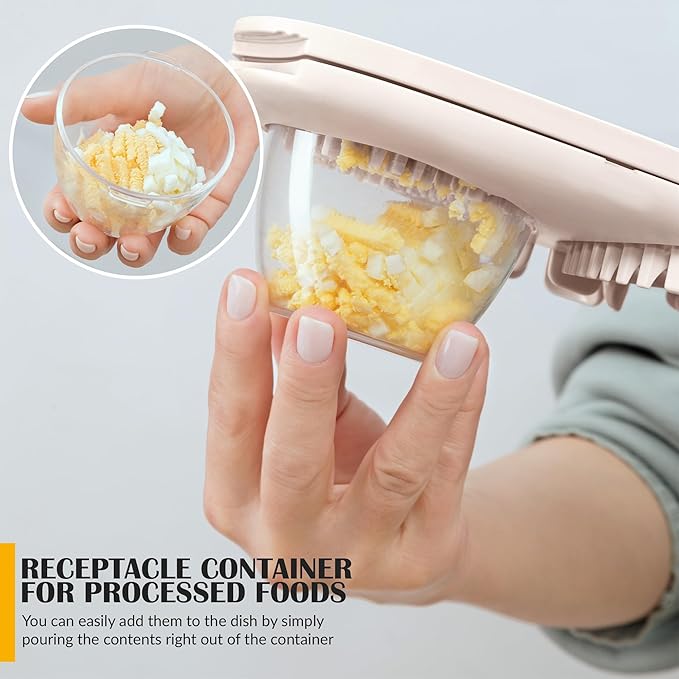 Egg Slicer for Hard Boiled Eggs - 3 Slice Modes Egg Cutter, Dicer, Chopper