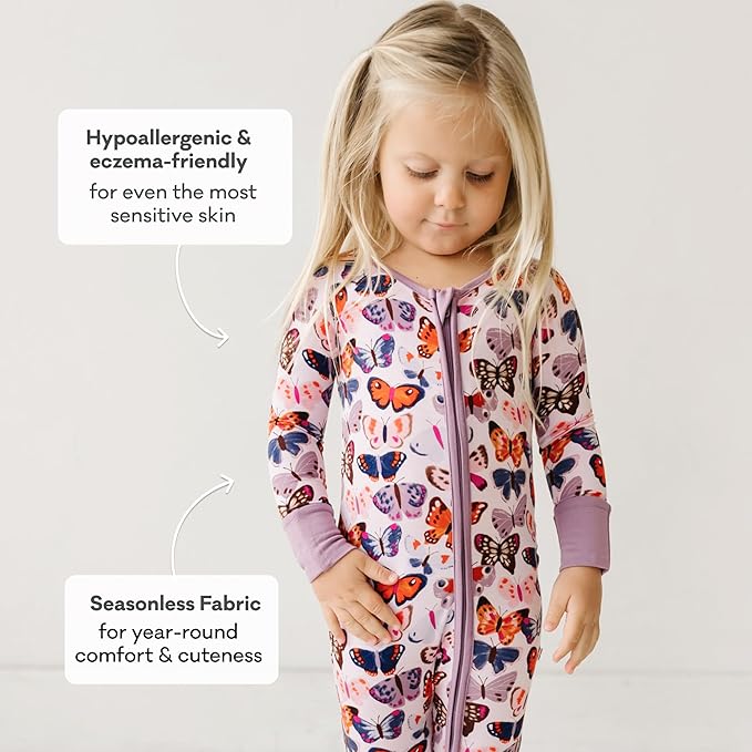 Little Sleepies Baby Pajamas, Butterfly Kisses, 2T