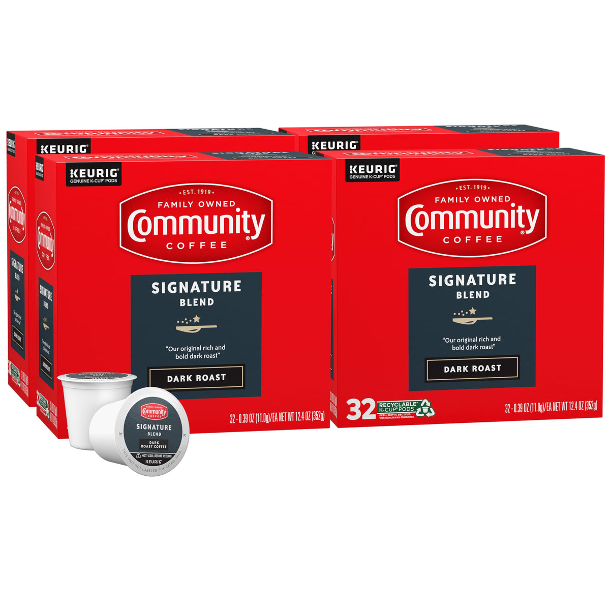 Community Coffee Grandma's Sugar Cookie Keurig K-Cup Pods, Limited Edition Holiday Flavor, Natural Ingredients, 10 Count (Pack of 1)