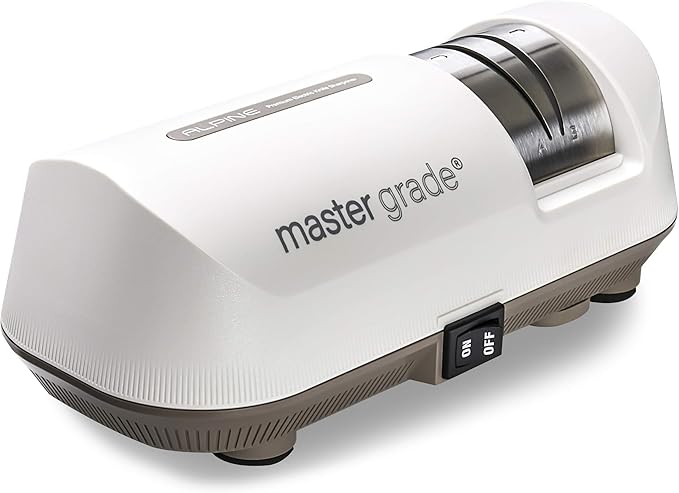 Master Grade Alpine Electric Knife Sharpener, Knife Sharpeners for Kitchen Knives, Pocket Knife Sharpener