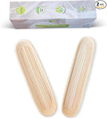 Liliadon Bread Proofing Basket Sourdough Bread Baking Supplies Starter Kit Set (Baguette Baskets)