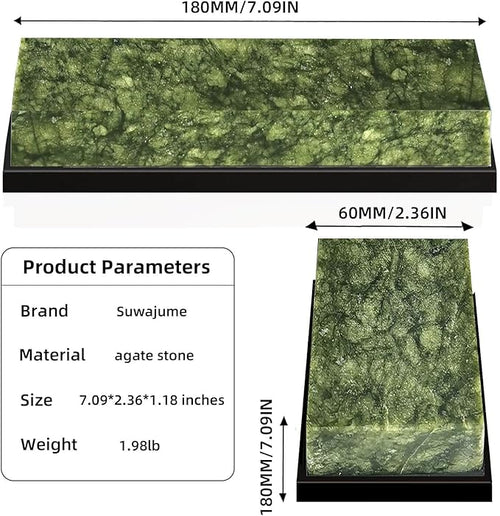 10000 Grit Natural Green Oil Stone for Fine Polishing of Knives