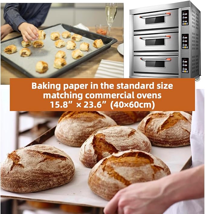 16x24" 2000 Bulk Sheets Commercial Baking Parchment Paper Industrial Grade