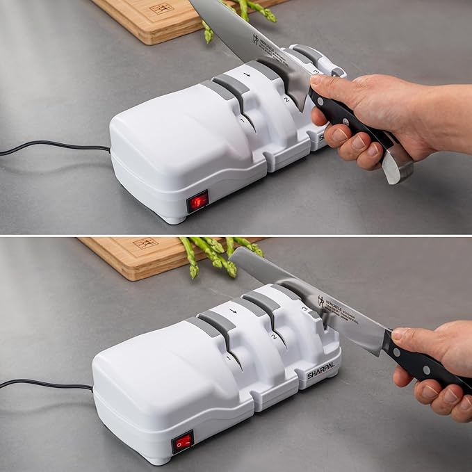 SHARPAL 198H Electric Knife Sharpener 3 Stage with Diamond Wheels