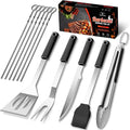 11 Pcs Grill Tools Set,BBQ ＆ Grilling Accessories Outdoor Barbecue Utensils