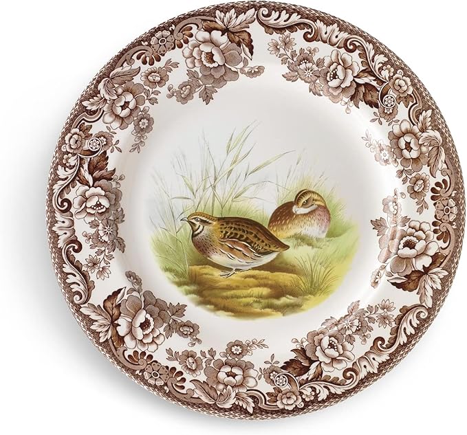 Spode – Woodland – Soup Plate - Turkey - Brown/White