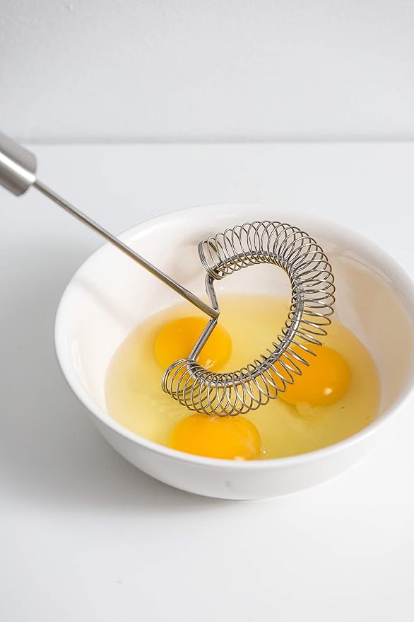 TAFOND Whisk,Spiral Whisks Egg Beater for Blending Mixing Stirring, Non-Stick Stainless Steel Whisk,11.2 inch