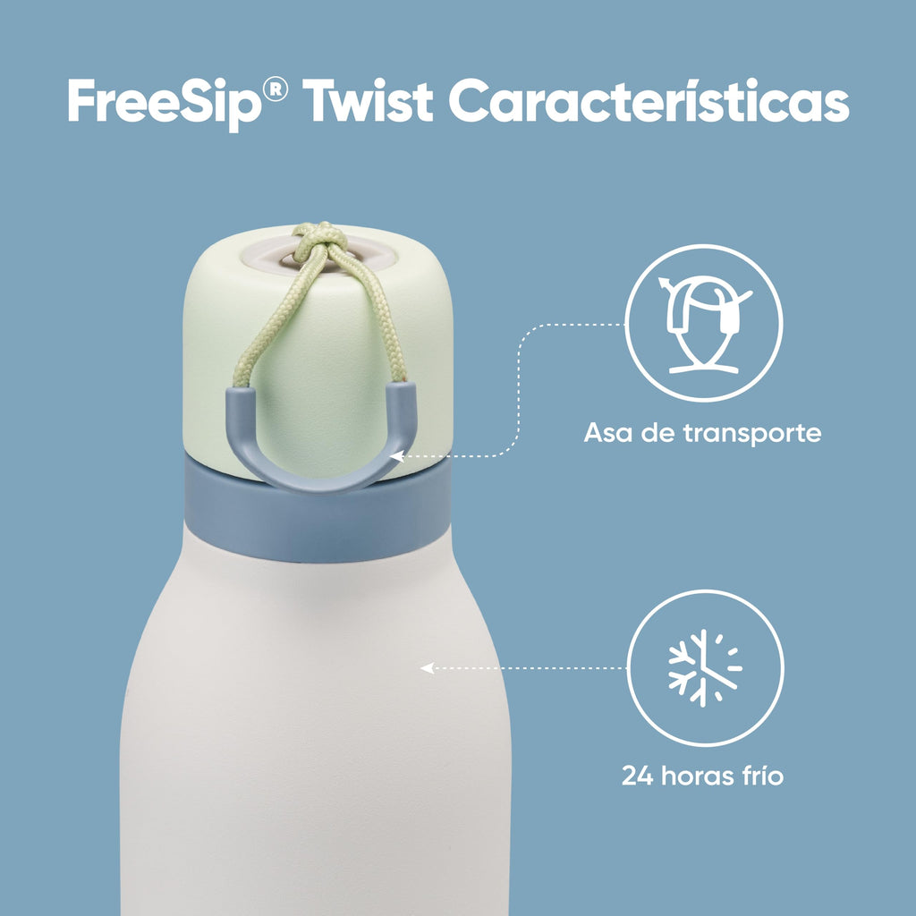 Owala FreeSip Twist Stainless Steel Water Bottle 24 oz Iced Breeze