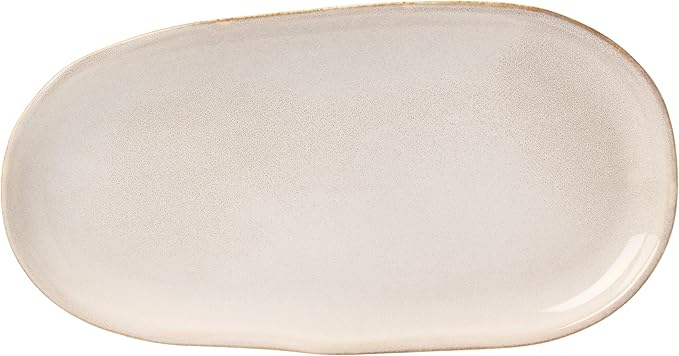 Oneida Organic Shades Oatmeal Stoneware 2-Piece Serving Platter Set