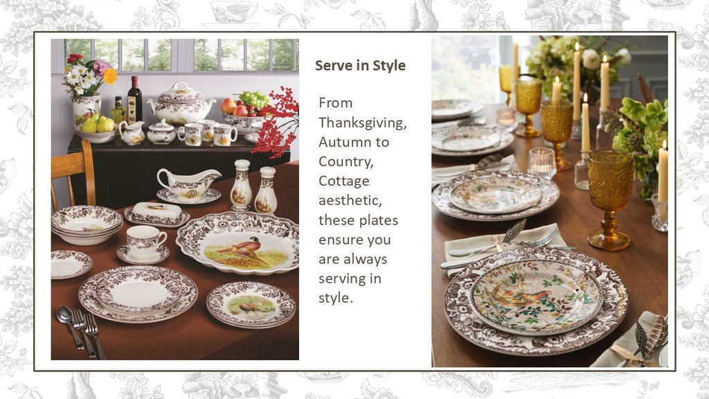Spode – Woodland – Dinner Plate – Mallard - Brown/White