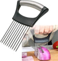 Stainless Steel Onion Holder for Slicing,Onion Slicer Holder,Kitchen Gadget
