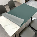 Zinkooat Faux Leather Table Cover,1.8mm Thick,30x60 Inch Desk Cover,Large Desk Mat,Table Protector,Table Cover Protector,Dining Table Cover Protector,XL Desk Mat(Aqua Blue+Gray,30x60)