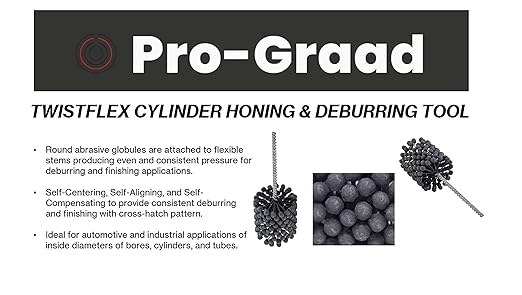 3-1/4” (83mm) 320 Grit Silicon Carbide TwistFlex Cylinder Hone 77-83mm