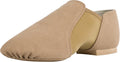 Linodes Unisex 09 Canvas Upper Slip-on Jazz Shoe for Women and Men's Dance Shoes-Brown 8M