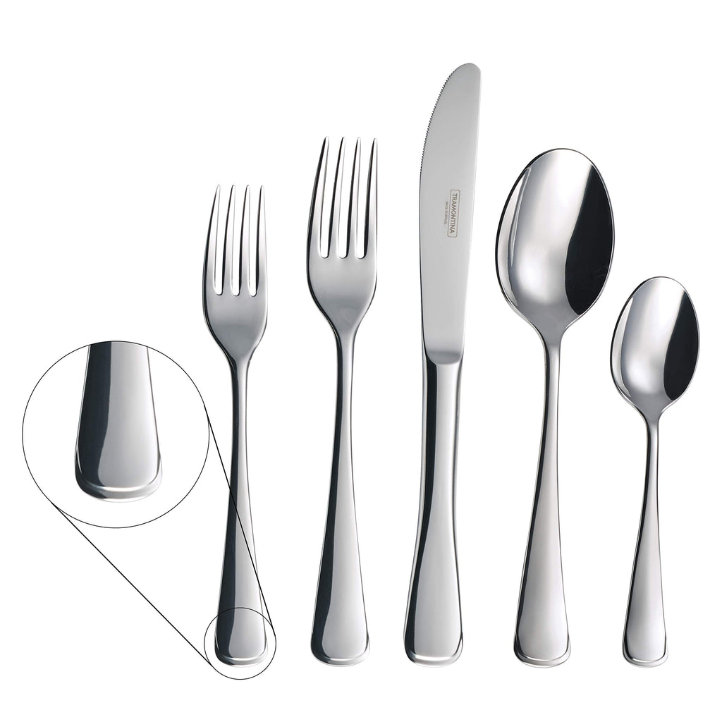 Tramontina 20 Piece Silverware Set - Monaco Utensils Set