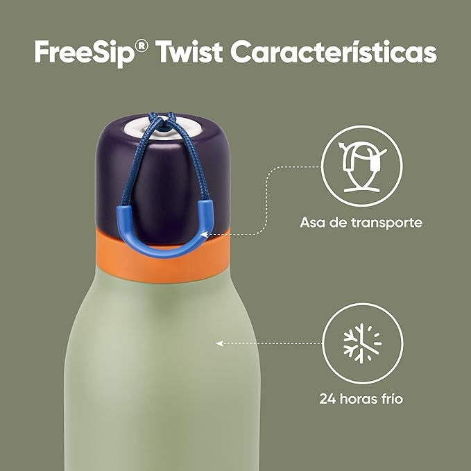 Owala FreeSip Twist Stainless Steel Water Bottle 24 oz Camo Cool