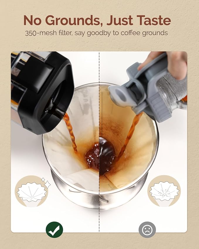 Maestri House Cold Brew Coffee Maker, 64oz BPA-Free Tritan Pitcher