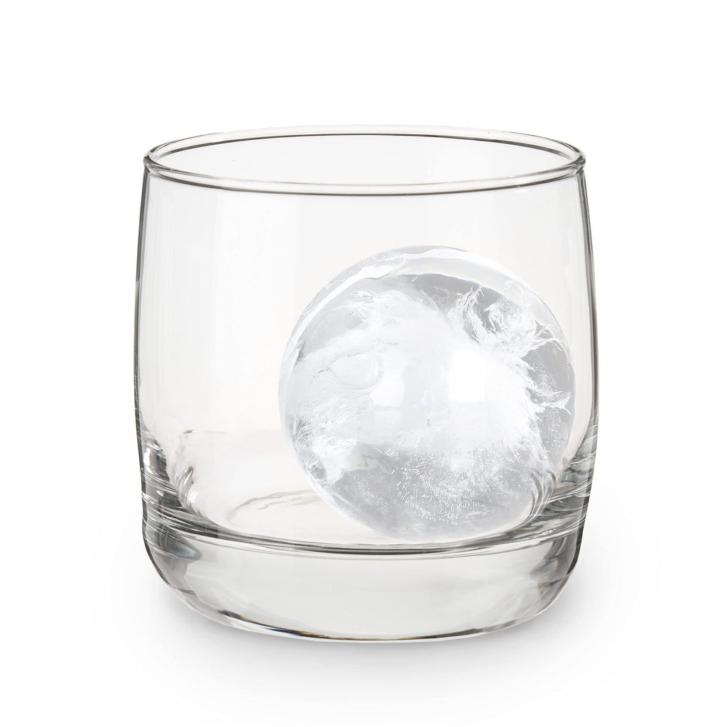 True Sphere Ice Tray, Silicone Mold for 2.25 Inch Extra Large Ice Balls, Easy to Release, Perfect for Whiskey, Bourbon, Cocktails, Mixed Drinks, Bar Cart Accessories, Home Bar Gifts, Set of 1, Blue
