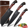 DRGSKL Japanese Chef Knife Set - 3PCS Kitchen Utility Knife Set for Cooking