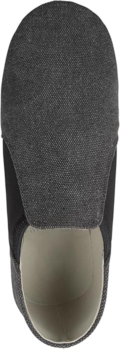 Linodes Unisex 09 Canvas Upper Slip-on Jazz Shoe for Women and Men's Dance Shoes-Darkgrey 8M