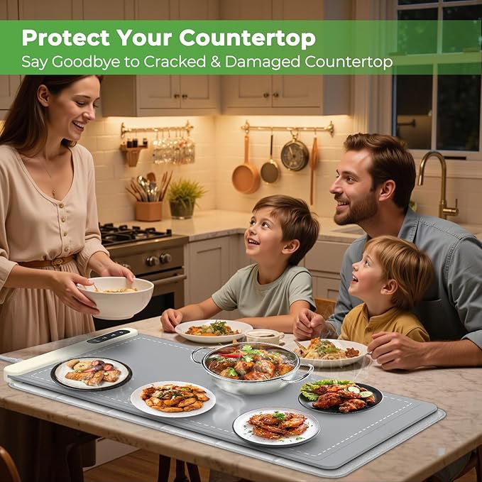FYY Heat Resistant Mat for Food Warming Mats 35.4x15.4 inch