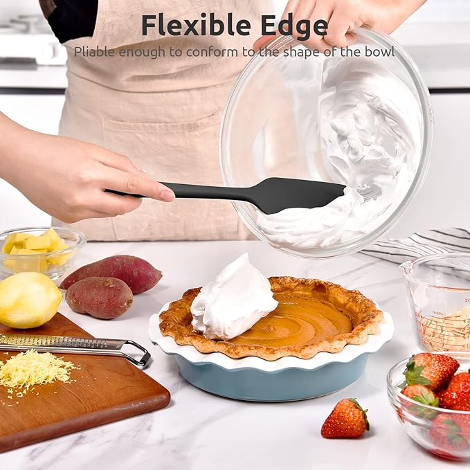 U-Taste Silicone Large Spatula, 480ºF High Temp Bowl Scraper, 11.38", Black