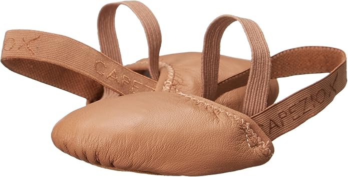 Capezio Women's Leather Pirouette II Dance Shoe – Ideal for Pirouettes, Comfortable Fit, Durable Leather Construction, Medium Size, Dark Suntan Color