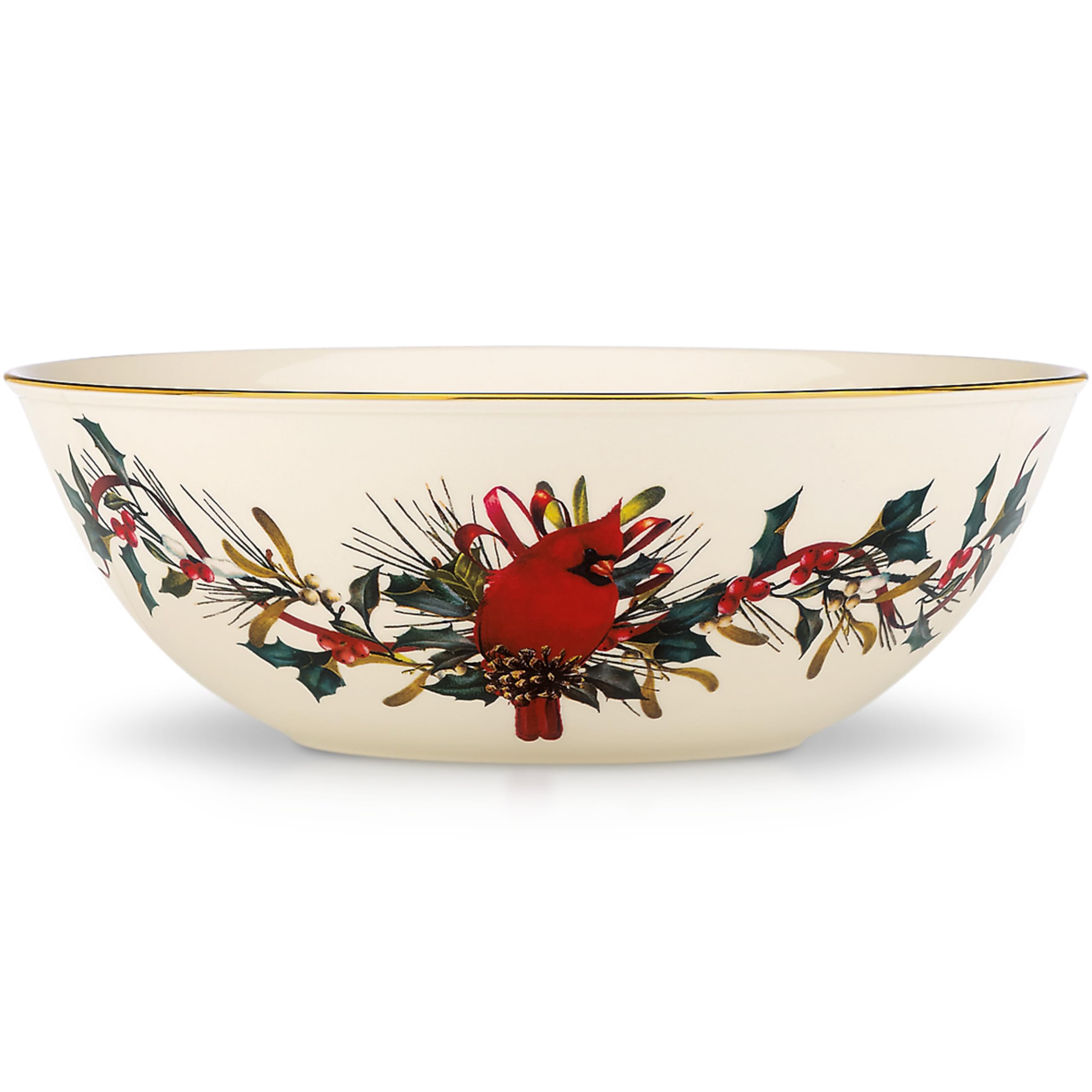 Lenox Winter Greetings Porcelain Christmas Serving Bowl