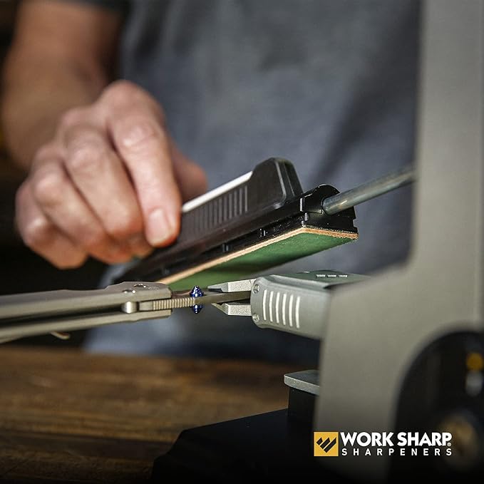 Work Sharp Professional Precision Adjust Knife Sharpener Kit - Complete Sharpening System for Kitchen, Pocket & Hunting Knives - Premium Angle-Guided Sharpening