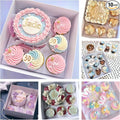 SAHROO Bento Cake and Cupcake Box 4-inch Cake and 5 Cupcakes Box 10 Sets for Family Dinner Birthday Party Picnic Gift