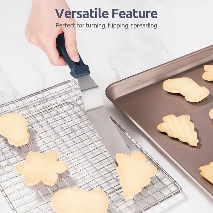 U-Taste Offset Icing Spatula Set, Cake Frosting Spreader, Midnight Blue