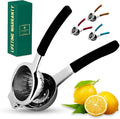 Bellemain Metal Lemon Squeezer, Stainless Steel Citrus Juicer, black