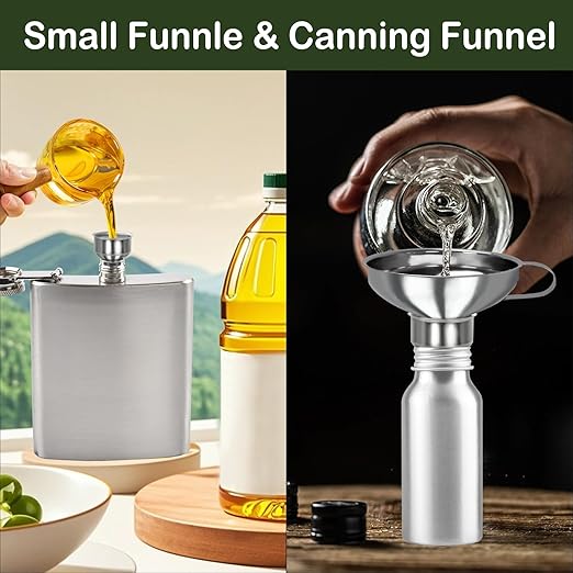 Yevior Canning Funnel for Filling Mason Jars,Bottles (5-Pack)