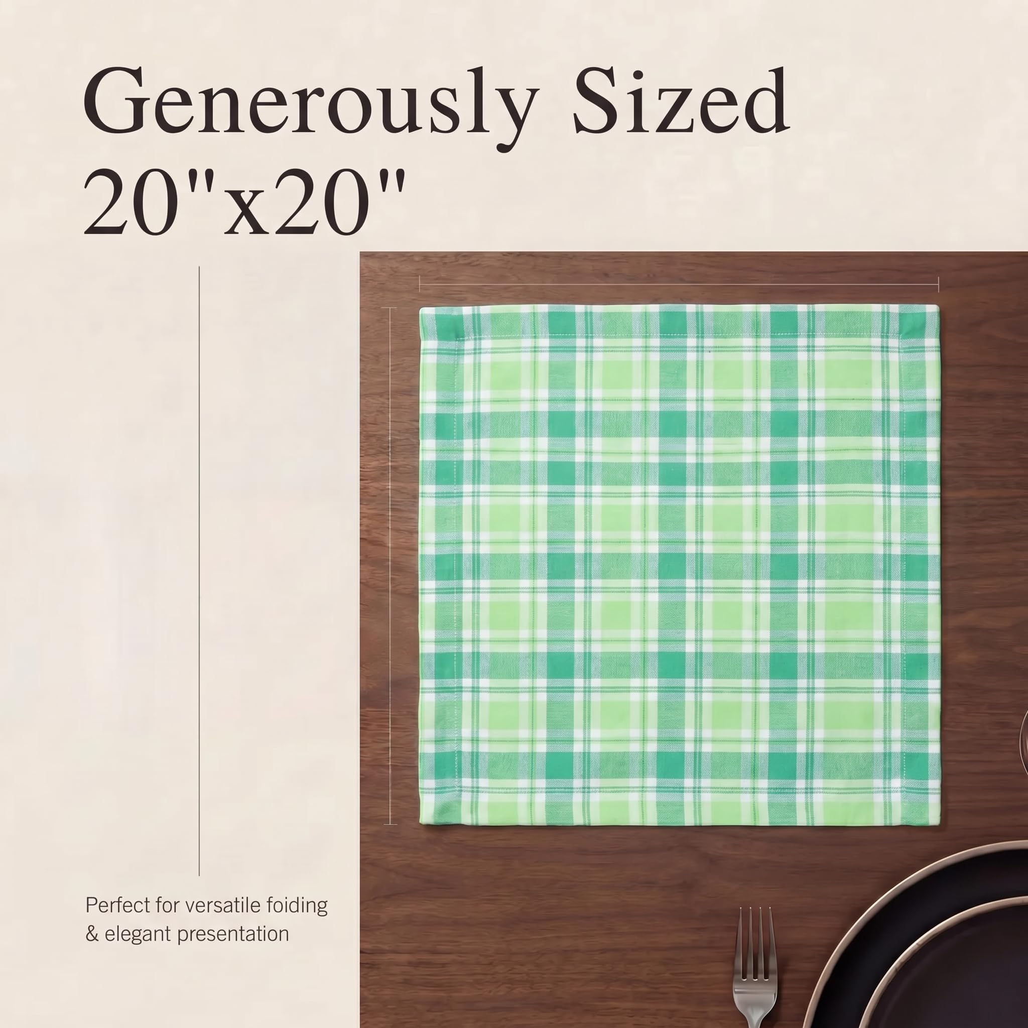 Urban Villa Cloth Napkins Cotton 20x20 (Set of 12) Stpat