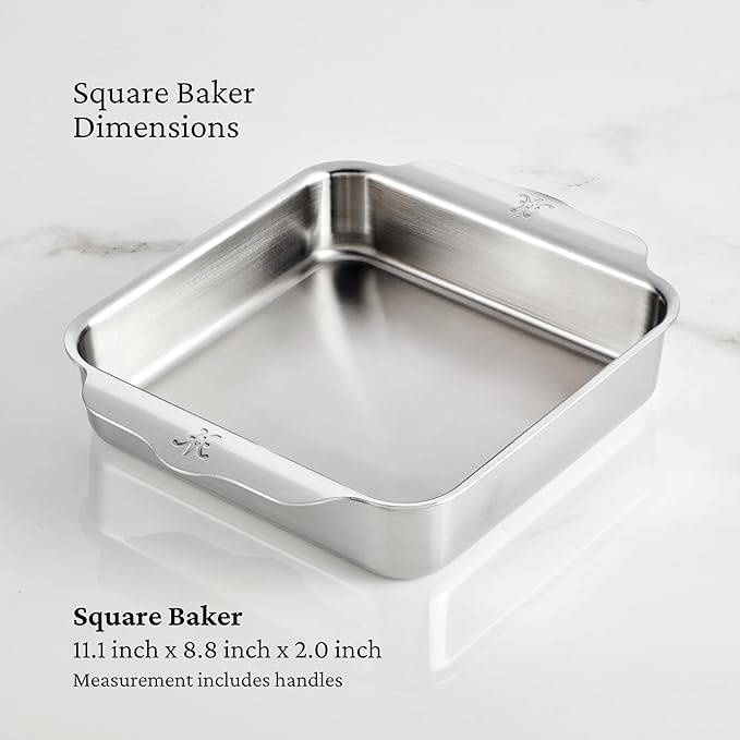 Hestan Provisions OvenBond – 5-Piece Tri-ply Stainless Steel Ovenware Baking Sheet Set