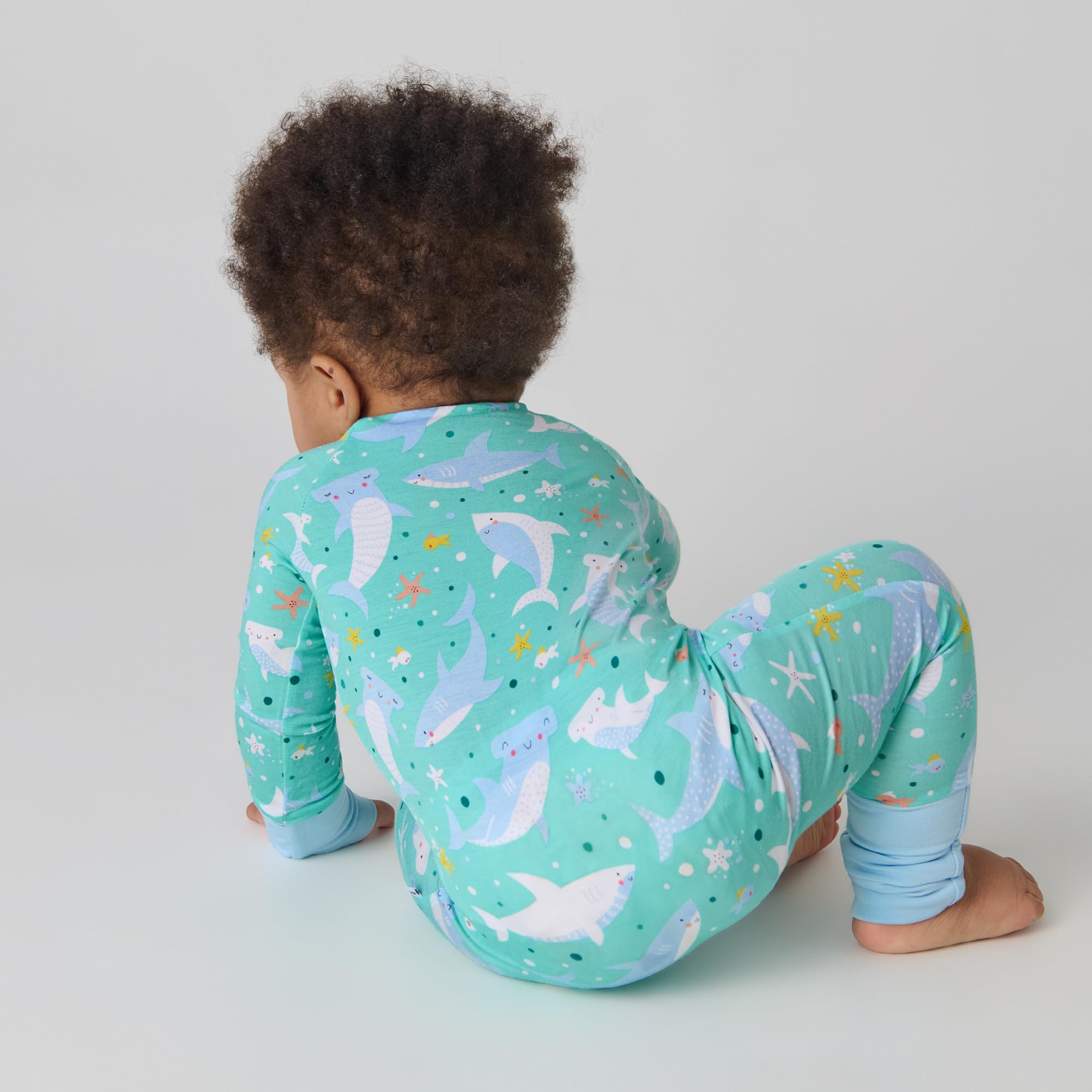 Little Sleepies Baby Pajamas, Shark Soiree, Preemie