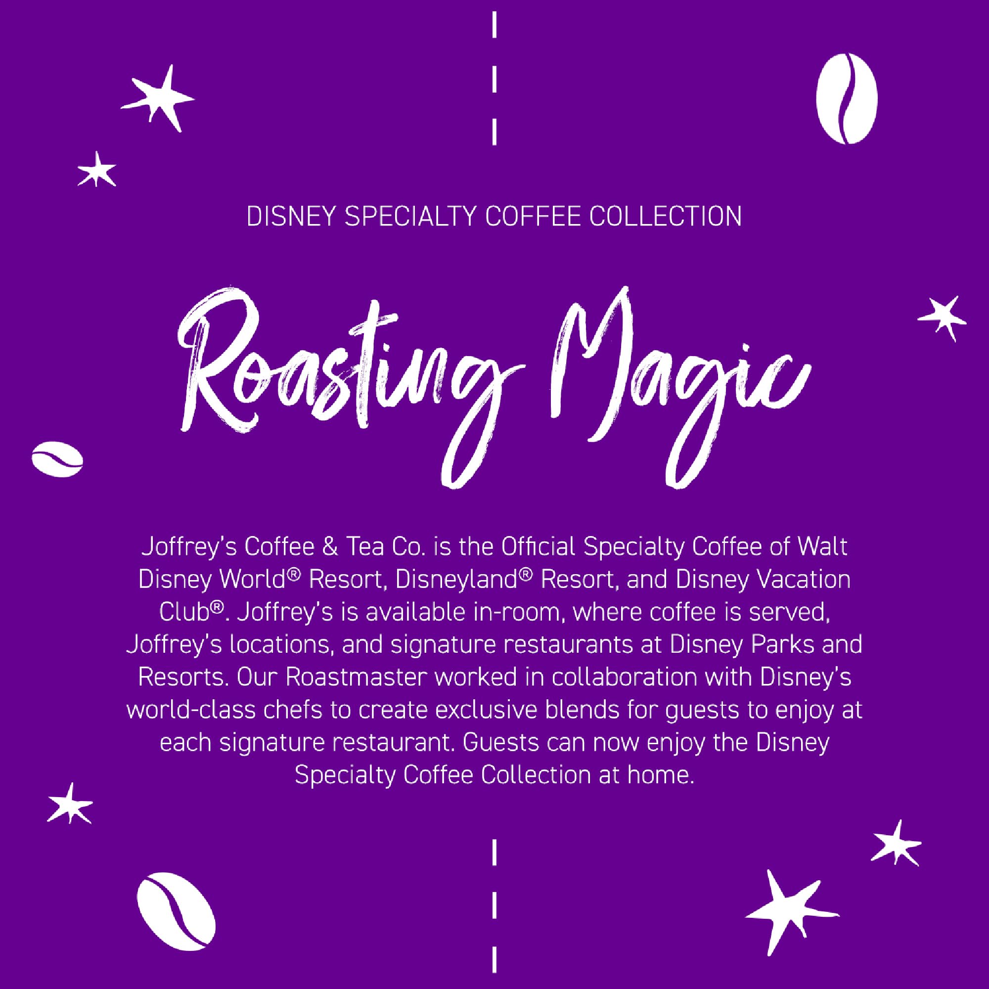 Joffrey's Sea Witch Brew - Disney Flavored Coffee, Notes of Caramelized Sugar, Dark Chocolate, Vanilla, Medium Roast, Brew or French Press (Ground, 11oz)