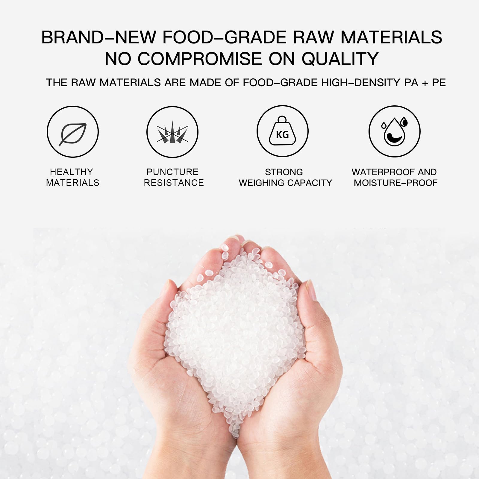 MegaWise 3 Rolls of Vacuum Sealer Machine Bags, 8 inch wide and 21.6 Feet Long for Megawise & other brand vacuum sealers Perfect for Meal Prep and Sous Vide Cooking
