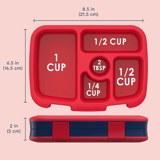 Bentgo Kids Prints Leak-Proof 5-Compartment Bento-Style Kids Lunch Box