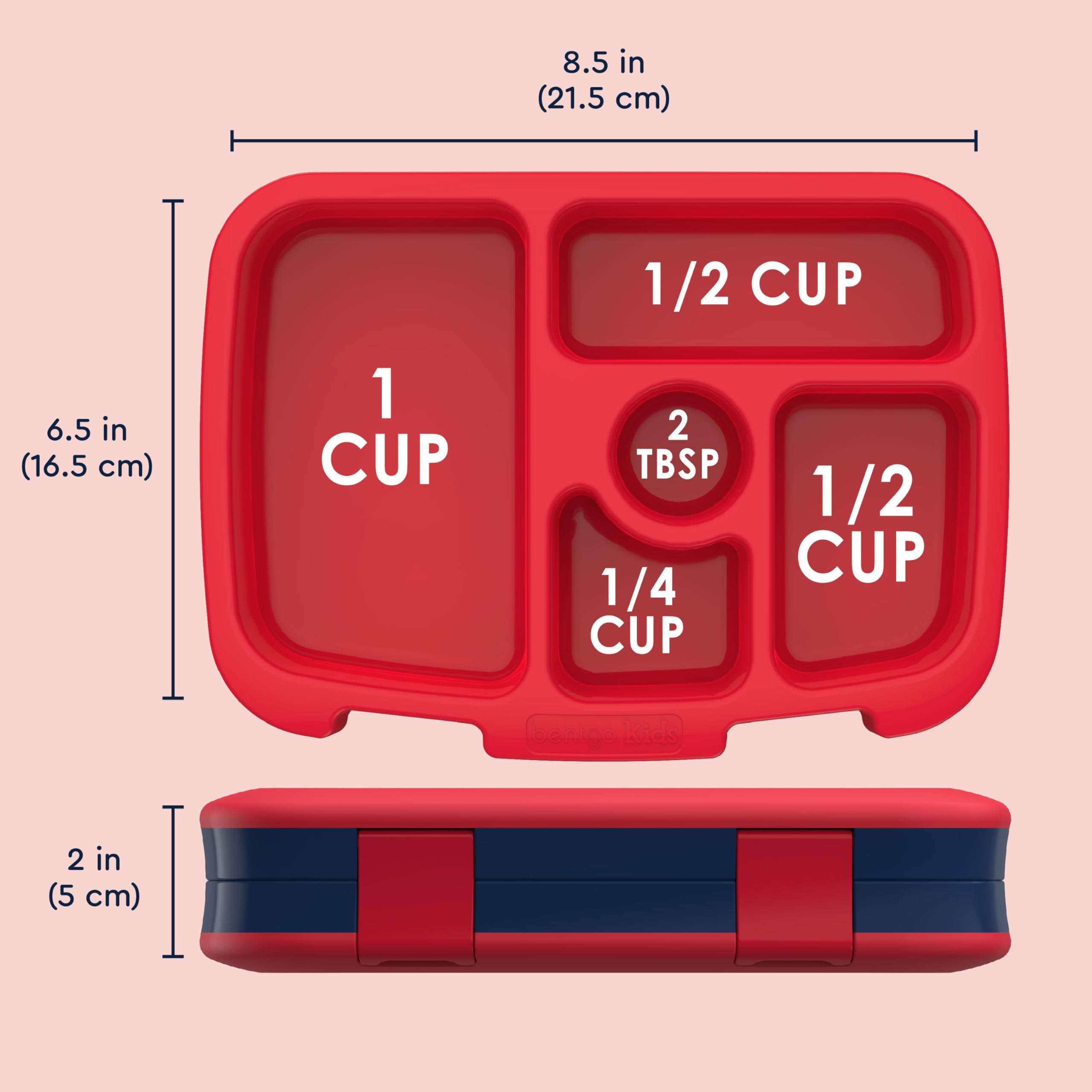 Bentgo Kids Prints Leak-Proof 5-Compartment Bento-Style Kids Lunch Box