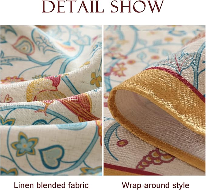 patdrea Vintage French Linen Tablecloth,Rectangular,118"x67"-Magnolia