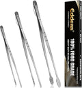 kitchen tweezers for cooking tweezers stainless steel tongs 12"10"8"