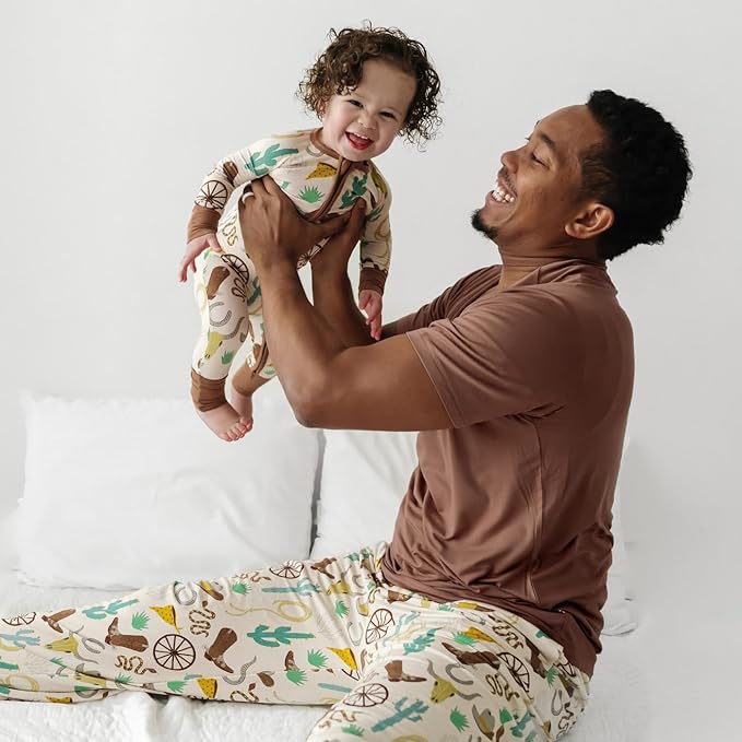 Little Sleepies Baby Pajamas, Caramel Ready to Rodeo, 0-3 months