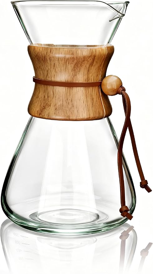 AGOGO Pour Over Coffee Maker Set, 34oz Slim Style, 304 Stainless Filter