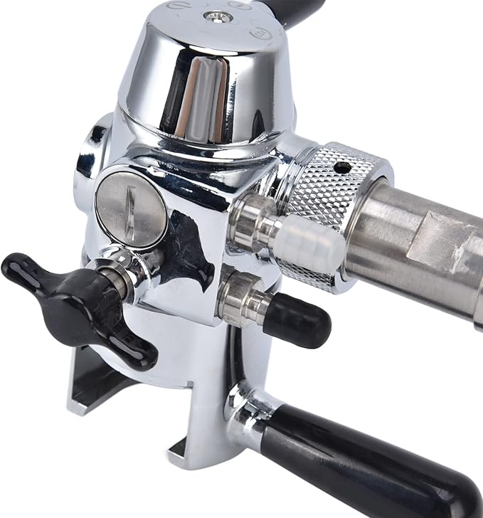 Cryfokt Beer Bottle Filler, No Foam Counter Pressure Bottle Filler with Removable Clip Lock 304 Stainless Steel Fast Filling Glass Bottle Filling Tool for Beer & Wine