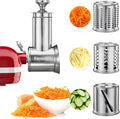 FavorKit Chesse Grater Slicer Shredder Attachment for Kitchenaid Mixers