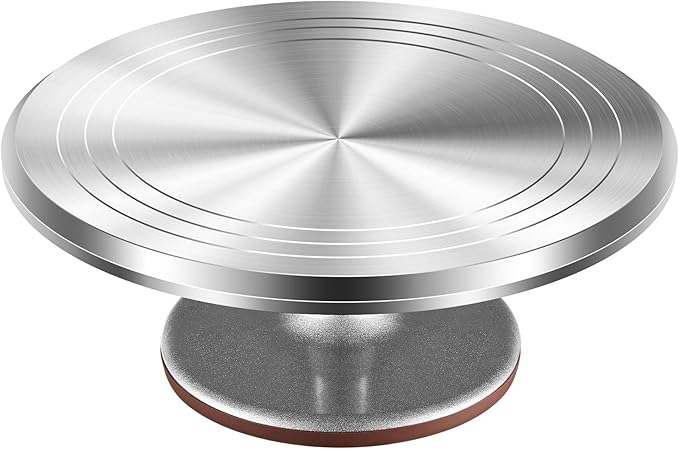 Kootek Aluminum Cake Stand Turntable for Party, Base Giratoria Para Pastele